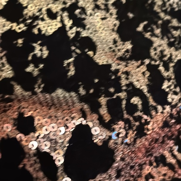 JOVANI Strapless Sequins Velvet Dress Silver Black Pink Size 2 Mini Formal Party - Picture 6 of 6